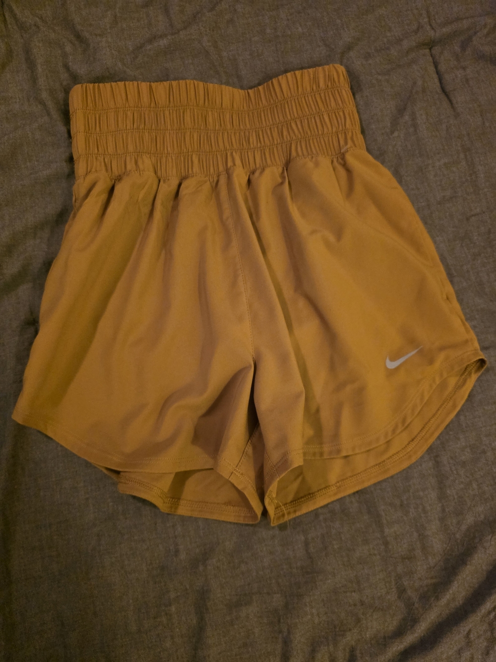 Nike Women's High-Waist Running Shorts - Mustard XS